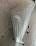 美的（Midea）【白玉】取暖器/电暖器/电暖气家用/烤火炉/13片节能速热/电热油汀/油酊/加热器/烘衣加湿HYX22N 实拍图