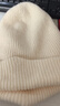 CACUSS帽子女秋冬纯羊毛针织帽保暖毛线帽女防风护耳套头帽 香麦米 实拍图