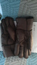 冬季真羊皮毛一体手套防寒保暖骑车摩托男女加厚五指防风棉耐磨运 真皮棕色五指 实拍图