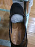蜻蜓牌【100%真牛皮】特价断码休闲皮鞋男夏季一脚蹬软底爸爸商务皮鞋 8008黑色真皮 41 实拍图