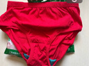 AB4条商场同款女抗菌短裤棉质中老年夏薄宽松大码高腰奶奶三角内裤 （混色2条+ 大红2条） 4条 3XL 实拍图