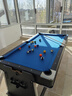SZX成人标准4合1游戏桌 家庭商用台球乒乓球冰球黑8式室内球厅娱乐桌 7尺4合1-213*111*81cm-黑桌+蓝布 实拍图