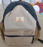 SHUKIKU儿童书包防泼水1-3年级小学生超轻透气双肩包户外旅游浅卡其M+码 实拍图