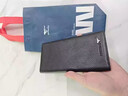 七匹狼（SEPTWOLVES）钱包男士长款真皮2026新款超薄头层牛皮拉链钱夹爸爸皮夹手包卡包 超薄黑金属狼标3A3071032-01 实拍图