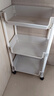 京东物流 书架推车式置物架移动落地储物架简易多层收纳架 3层 【带轮】容量升级 【稳固不晃】 实拍图