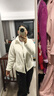 优衣库女装男装长绒摇粒绒拉链茄克/长袖外套夹克冬新款479611 01 乳白色 M 实拍图