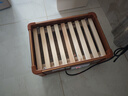 万宝实木烤火炉取暖器家用暖脚器烤火箱电暖足家用烤火器办公室烤脚取暖器烘脚器电热烤火盆客厅 豪华单人款45*32CM【智能控温-过热保护】 实拍图
