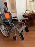 鱼跃 (yuwell)手动轮椅车H062折叠老人轻便免充气铝合金旅行手推代步 实拍图