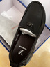 意尔康男鞋秋季羊皮舒适一脚蹬皮鞋男软面套脚商务休闲鞋 59171W黑色 40 实拍图