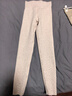 古今（GUJIN）羊毛蚕丝加厚保暖裤女秋冬棉裤加绒打底裤女裤高腰秋裤女燕麦L 实拍图