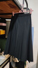 优衣库女装宽褶中裙/半身裙裙子25秋冬新款479916 09 黑色 XS /150/60A 实拍图