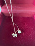 AGATHA/瑷嘉莎 爱心小狗银项链女士款 新年生日礼物送女友老婆高级感 玉髓白 实拍图