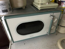 美的（Midea）小滋味微波炉家用小型 复古旋钮薄荷曼波风 一级能效平板变频轻音预制菜加热M1G1 实拍图
