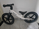 【火爆】儿童平衡车2-3-6岁宝宝滑步车滑行车溜溜车小孩玩具车 14寸 白色 橡胶充气轮胎 实拍图
