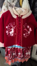 巴拉巴拉童装女童汉服套装秋冬新年季宝宝保暖红色拜年服 实拍图