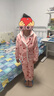 南极人儿童睡衣女童睡衣秋冬法兰绒套装中大童保暖家居服 粉色爱心140 实拍图