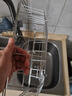不锈钢厨房水槽沥水架洗碗池伸缩沥水篮洗菜盆碗碟收纳架 伸缩沥水篮【大号】 实拍图