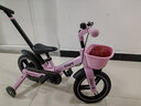vingro儿童自行车平衡车七合一多功能脚踏车三轮车遛娃神器滑步手推车 3C证25款（元气粉推杆版）1到8岁 12寸 升级版3C认证+欧盟标准认证 实拍图