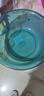 加大加厚洗脸盆家用大号洗菜盆洗衣盆浴室专用内裤收纳盆子 蓝色 小号摔不烂【直径23cm】 实拍图