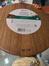 双枪黑金檀木整木切菜板加厚加大圆形砧板实木家用案板面板菜墩35*3 实拍图