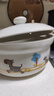 泥火匠陶瓷小斑马如意汤锅2700ml釉中彩宽口浅砂锅明火炖汤菜煲莲姐同款 实拍图