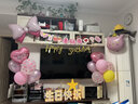 多美忆生日场景布置女孩生日气球儿童道具氛围装饰快乐桌飘装扮粉色套餐 实拍图