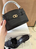 CHARLES&KEITH鳄鱼纹凯莉包手提斜挎婚包包女包生日礼物圣诞礼物CK2-50270880-1 Black黑色 S 实拍图