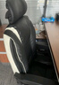 晨淘电脑椅弓形椅家用人体工学休闲电竞椅老板椅书桌办公椅可躺沙发椅 【海绵款+头枕+脚踏】 黑色白边 实拍图