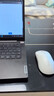 联想（Lenovo）超级电容鼠标 2.4G无线蓝牙双模充电鼠标快充 人体工学 商务办公鼠标笔记本平板 白 实拍图