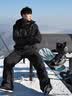 GOLOVEJOY高乐捷单板滑雪手套新雪丽棉内置护腕闷子防水保暖登山防丢绳 黑L 实拍图