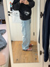 Levi's李维斯男士美式休闲通勤简约BAGGY宽松阔腿直筒牛仔裤 浅蓝色 29 (32) 实拍图