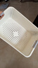 名创优品同款 杂物收纳筐塑料桌面收纳盒厨房橱柜零食玩具整理筐 奶油色高款特大号 实拍图