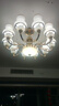 韵钰欧式客厅吊灯水晶灯具套餐现代简约防尘餐厅灯大气新款卧室灯饰 6头-配全光谱三色光源 实拍图