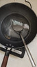 京严炒锅章丘款铁锅无涂层炒菜不粘锅家用精铁锅具燃气电磁炉用已开锅 【灶具通用】适合2-3人  赠盖铲  直径 30cm 百年工艺｜传统铁锅｜健康不沾 实拍图