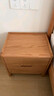 源氏木语实木床头柜北欧卧室收纳柜现代简约储物柜橡木床边柜0.45米三抽 实拍图
