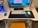 初学者  电脑桌台式家用电竞桌椅套装办公桌简约书桌游戏桌书房写字桌子 雪山白120*60-电竞纹路 实拍图