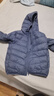 鸭鸭（YAYA）儿童轻薄羽绒服短款小童中大童连帽男女童2023秋冬洋气童装外套 雾霾蓝 130 实拍图