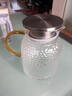 富光耐热玻璃凉水壶大容量家用果汁杯花茶杯茶壶冷水壶锤纹壶1200ML 实拍图