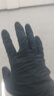 英科医疗（INTCO）一次性手套丁腈100只大码食品级厨房耐用家务黑色丁晴橡胶手套 实拍图