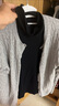 优衣库女装纽花圆领针织开衫/毛衣外套空调衫通勤秋冬新款481477 03 灰色 2XL 实拍图