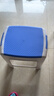 好尔塑料凳子客厅厨房加厚防滑休闲板凳叠摞高凳带提手大号蓝色 1个装 实拍图