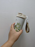 山點水保温杯男女士高颜值水杯陶瓷内胆咖啡杯学生双饮吸管杯学生礼物 实拍图