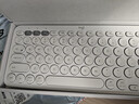 罗技（Logitech）时尚系列 K380 键盘 蓝牙办公键盘 无线键盘 女友 便携超薄键盘 笔记本键盘 芍药白 实拍图