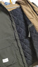 罗蒙（ROMON）秋冬加棉加厚外套男士青年棉衣服休闲连帽工装款防风夹克冲锋衣男 M1091灰绿色 2XL 实拍图