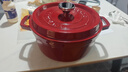 苏泊尔 SUPOR 珐琅锅汤锅24cm铸铁锅炖锅酒红ET24MF01-R  实拍图