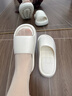 HIPANDA女士EVA家居拖鞋防滑柔软室内居家用浴室软底舒适凉拖 白色 36-37 实拍图