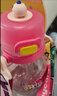 babycare大肚吸管水杯双饮运动外出便携儿童水杯大容量男女水壶600ml 维尔粉 实拍图