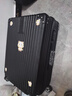 SOO行李箱男万向轮拉杆箱耐磨抗摔24英寸A330旅行箱密码箱女商务黑色 实拍图