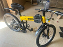 EROADE伊诺德折叠山地自行车男成人青少年学生超轻便携铝合金越野变速车 黄色【宙马X1】全铝合金-碟刹 24寸-适合身高150-170cm 24速 实拍图