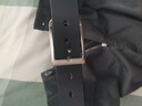 牛当家真皮皮带男牛皮腰带针扣头层牛皮1101 黑色礼物 105cm 实拍图